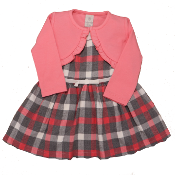 Rochie Ellie în carouri cu bolero
