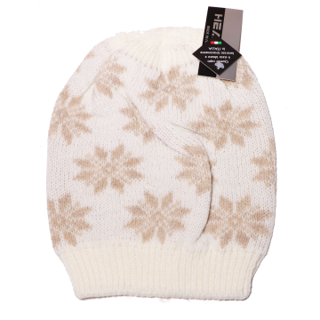 Căciulă bej supradimensionată pentru adulți