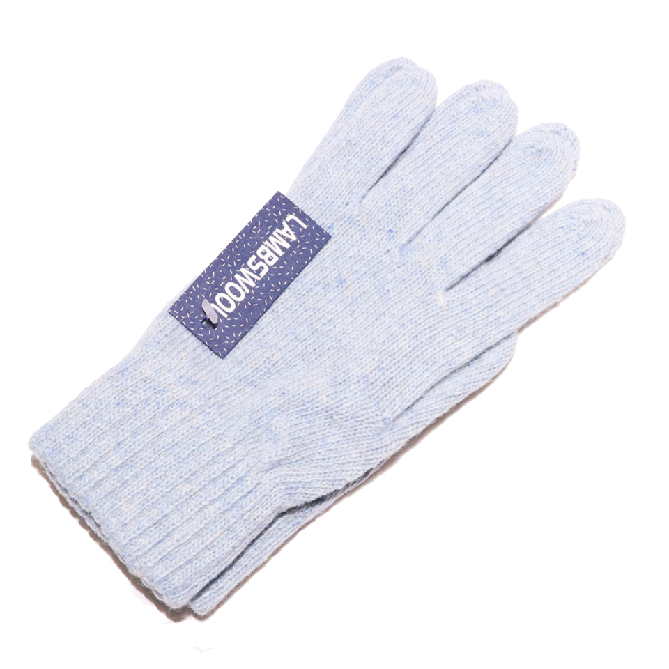 Mănuși bleu din lână pentru adulți