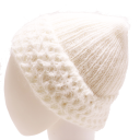 Căciulă albă Angora pentru adulți