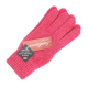 Mănuși roz din lână pentru adulți