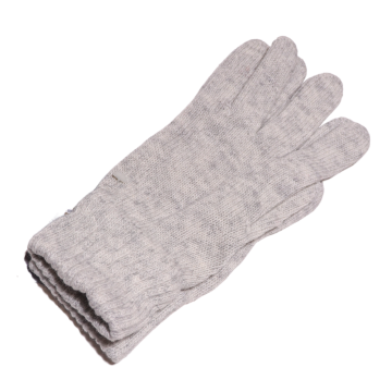 Mănuși gri deschis din lână pentru adulți