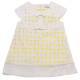 Rochiță elegantă alb și galben