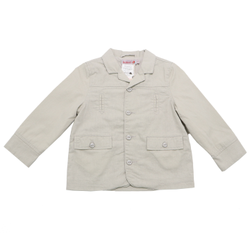 Jachetă bej din in și bumbac Boboli 2 ani (92 cm)