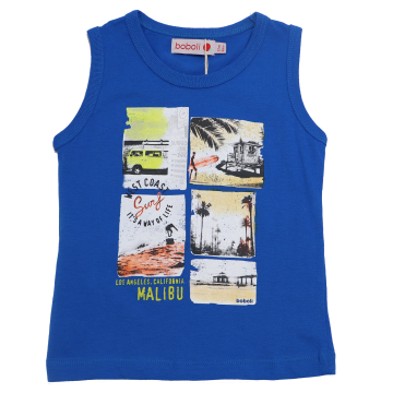 Maiou albastru cu imprimeu surf Boboli 9-12 luni (80cm), 12-18 luni (86cm)