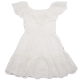 Rochiță albă cu volănașe brodate