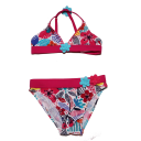 Costum de baie cu imprimeu floral multicolor
