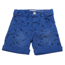 Pantaloni scurți albaștri cu imprimeu chitare Boboli 3-6 luni (68cm)