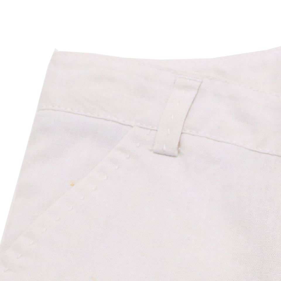 Pantaloni scurți albi din in și bumbac Boboli 9-12 luni (80cm) și 12-18 luni (86cm)