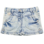 Pantaloni scurți bleu decolorat din denim