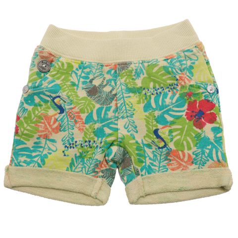 Pantaloni scurți verzi cu imprimeu junglă Boboli 1-3 luni (62cm) boboli