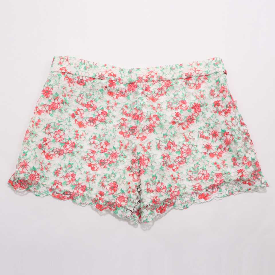 Pantaloni scurți din dantelă corai și verde Boboli 8 ani (128cm), 10 ani (140cm) și 16 ani (172cm)