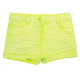 Pantaloni scurți verzi din denim elastic