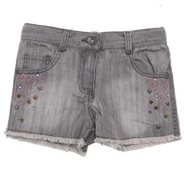 Pantaloni scurți gri din denim Boboli 4 ani (104cm)