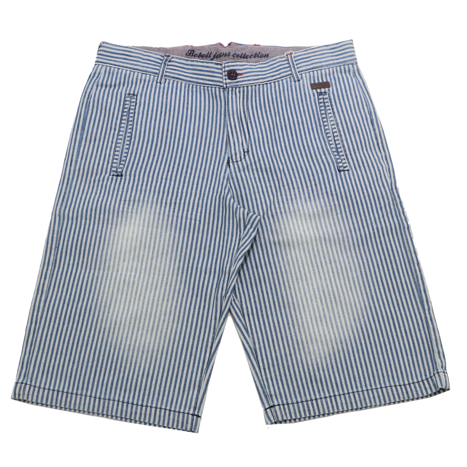 Pantaloni scurți bleu cu dungi albastre Boboli 4 ani (104cm) și 14 ani (162cm)