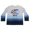 Bluză gri și degrade albastru We Will Rock You