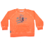 Bluză portocalie cu imprimeu și buzunar