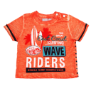 Tricou portocaliu decolorat Surf