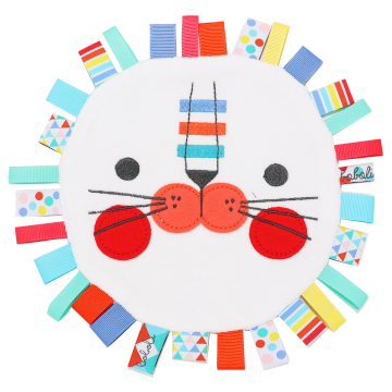 Păturică mini cu etichete - diametru 16cm