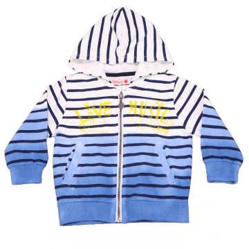 Hanorac cu dungi, degrade, imprimeu și glugă