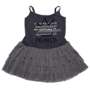 Rochiță gri Princess cu bretele reglabile