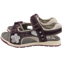 Sandale mov cu aplicații argintii. Pio. Mărimea 30