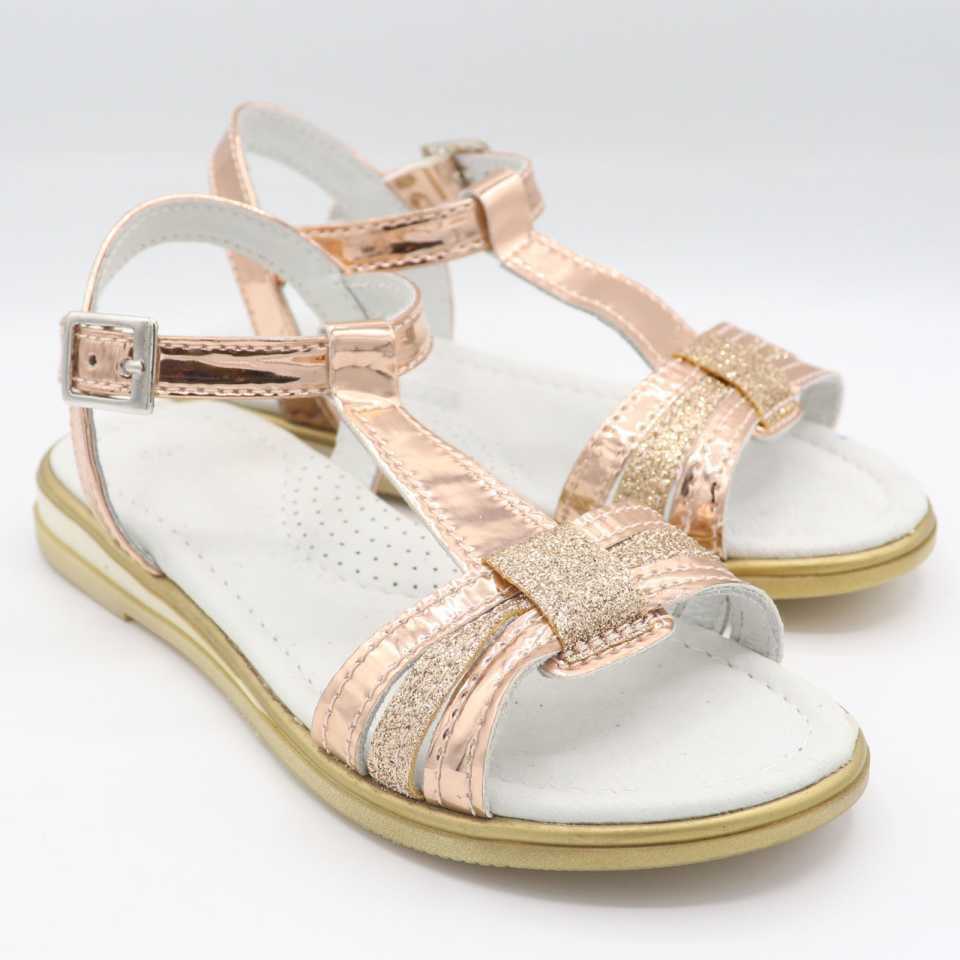 Sandale rosegold din piele naturală. Kickers. Mărimea  29