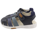 Sandale bleumarin din piele naturală. Garvalin. Mărimea 28