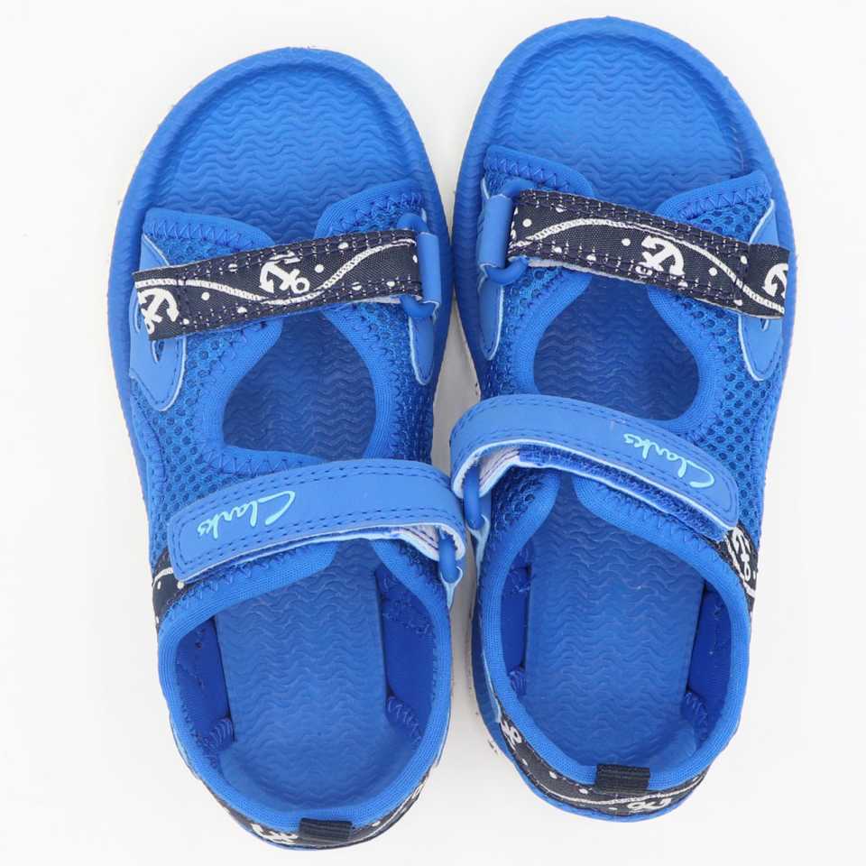 Sandale albastre din material textil. Clarks. Mărimea 25.5
