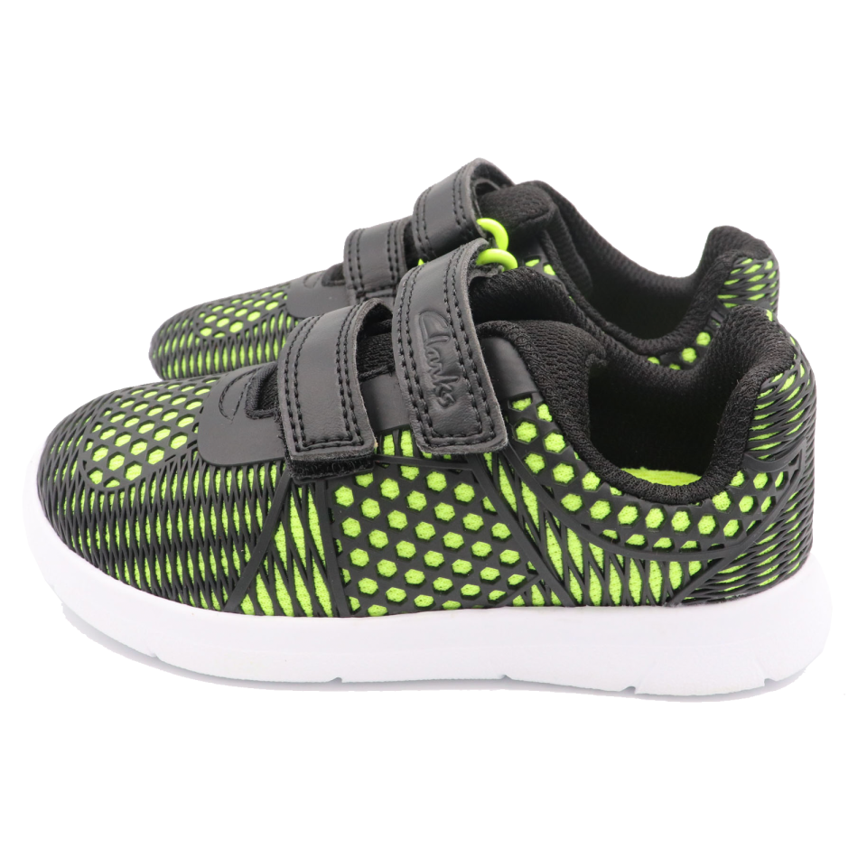 Pantofi sport ușori și flexibili verde și negru