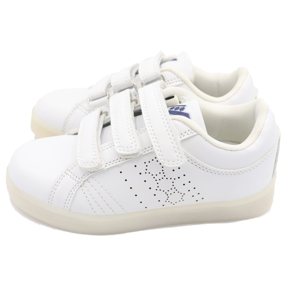 Pantofi sport albi din piele ecologică