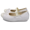 Balerini albi Clarks din piele și piele lăcuită