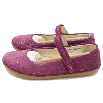 Balerini din piele întoarsă și sclipici