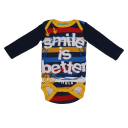 Body cu imprimeu "Smile is better"