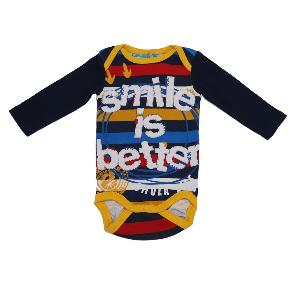 Body cu imprimeu "Smile is better"