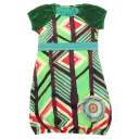 Rochie Meras bufantă cu mâneci strălucitoare