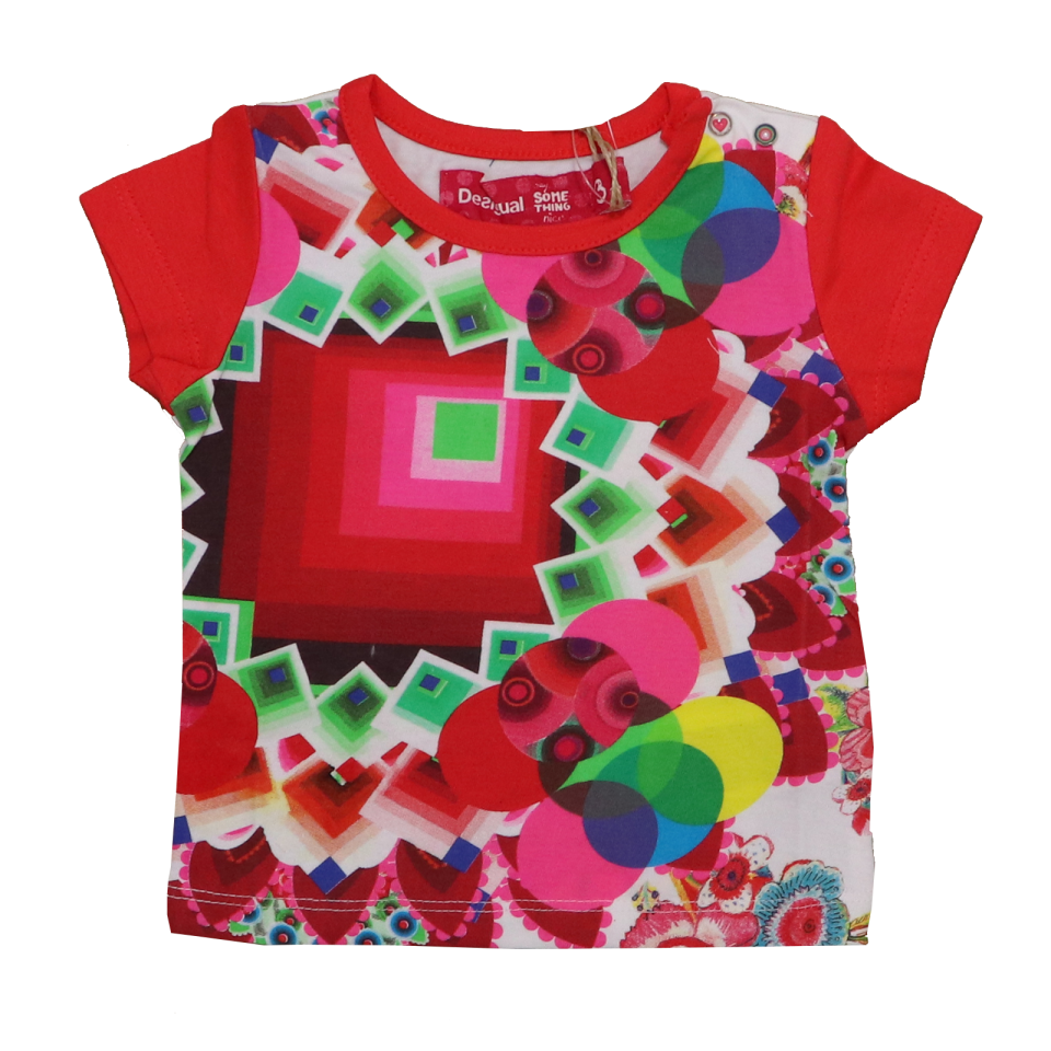 Tricou Opalo cu imprimeu geometric din bumbac organic