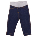 Colanți cu aspect denim și bandă elastică gri