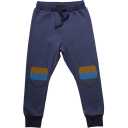 Pantaloni din bumbac cu aspect denim și genunchi întăriți