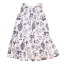 Rochie albă cu imprimeu scoici