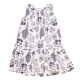 Rochie albă cu imprimeu scoici