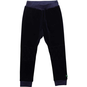Pantaloni bleumarin din catifea