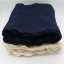 Pătură bleumarin tricotată din bumbac organic