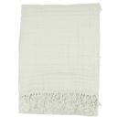 Muselină verde prăfuit 90x90cm din bumbac organic