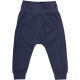 Pantaloni albastru petrol cu manșete și bandă elastică