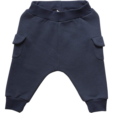 Pantaloni din bumbac gros cu buzunare laterale