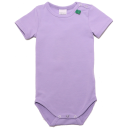 Body cu mânecă scurtă lila din bumbac organic