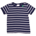 Tricou bleumarin cu dungi albe