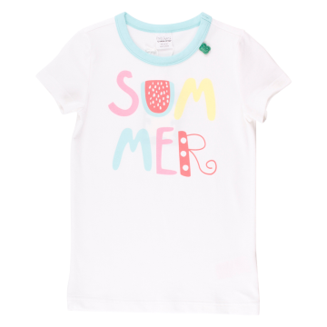 Tricou alb cu imprimeu summer