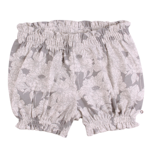 Pantaloni scurți bloomers albi cu imprimeu floral